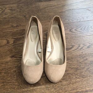 Classic Beige Women's Wedge Heels